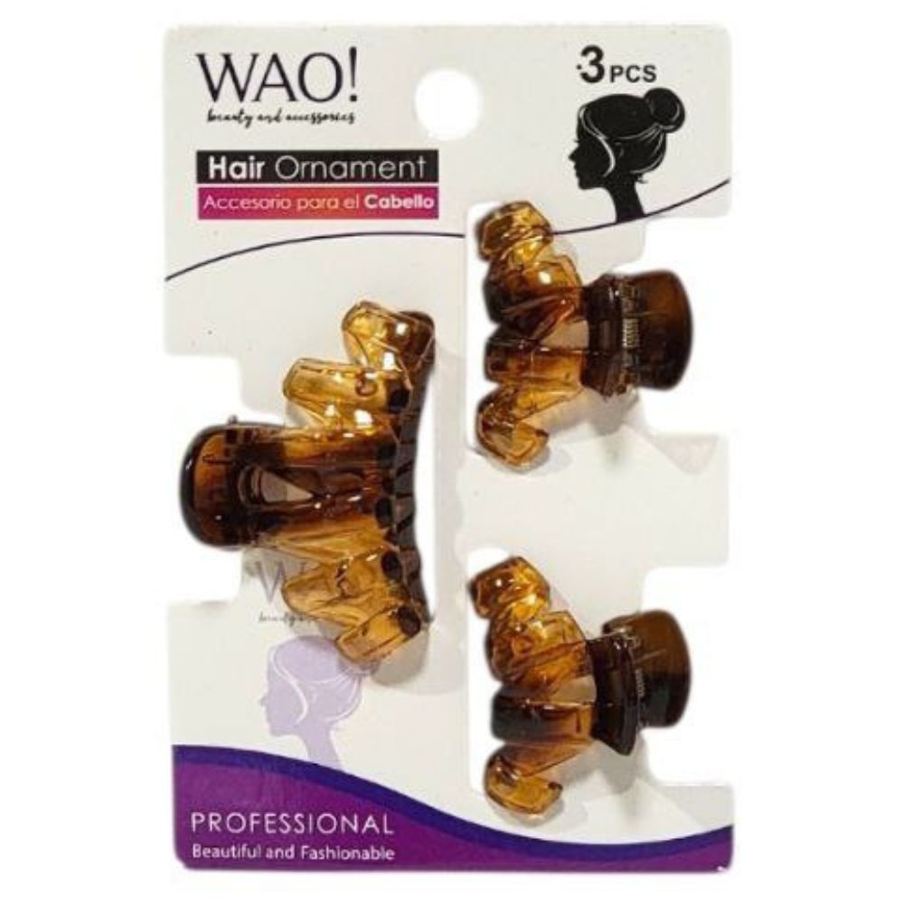 GANCHO PARA EL CABELLO DE AGARRE FIRME 3PCS WAO!  4CM,3CM X 2PCS
