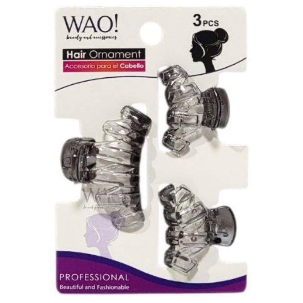 GANCHO PARA EL CABELLO DE AGARRE FIRME 3PCS WAO!  4CM,3CM X 2PCS