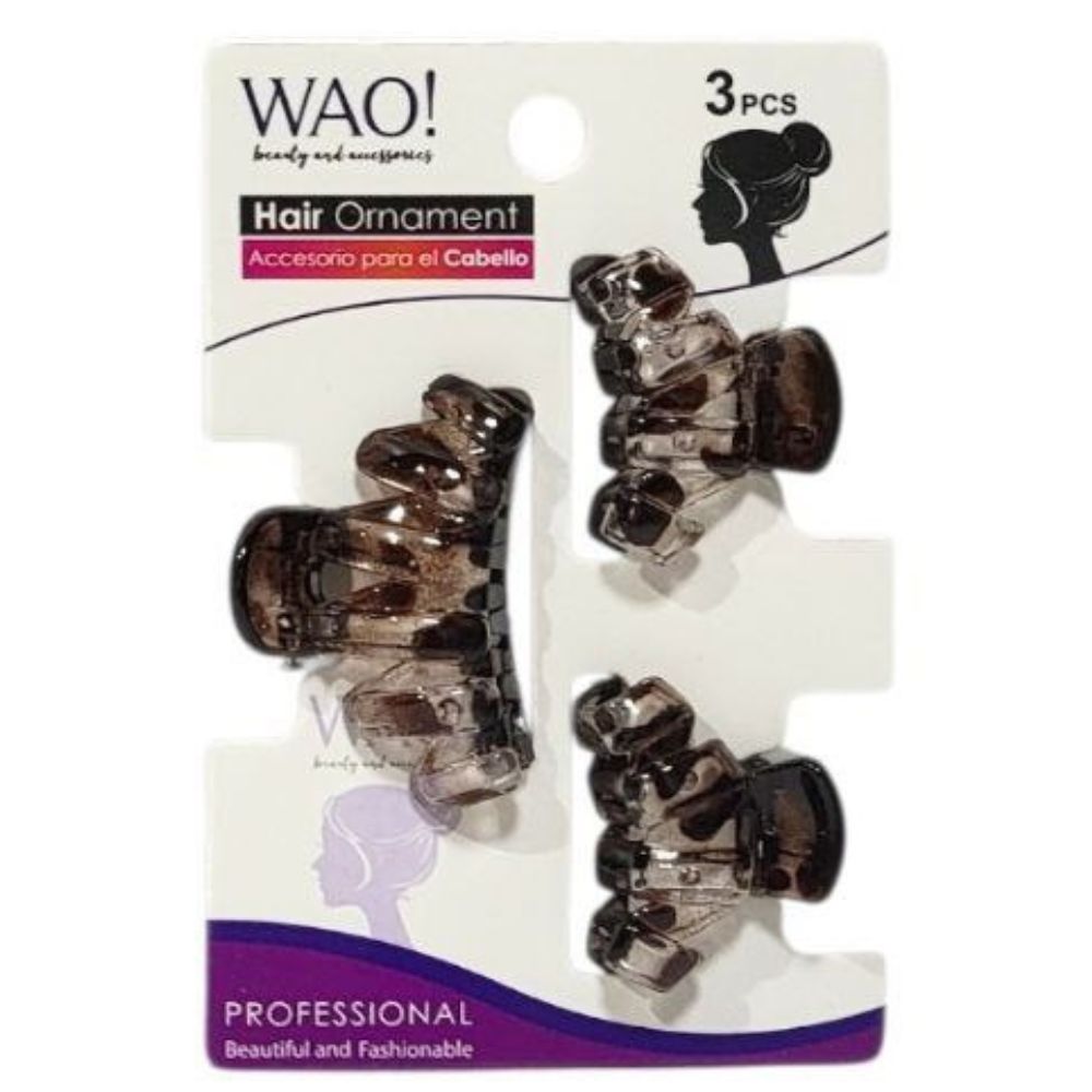 GANCHO PARA EL CABELLO DE AGARRE FIRME 3PCS WAO!  4CM,3CM X 2PCS