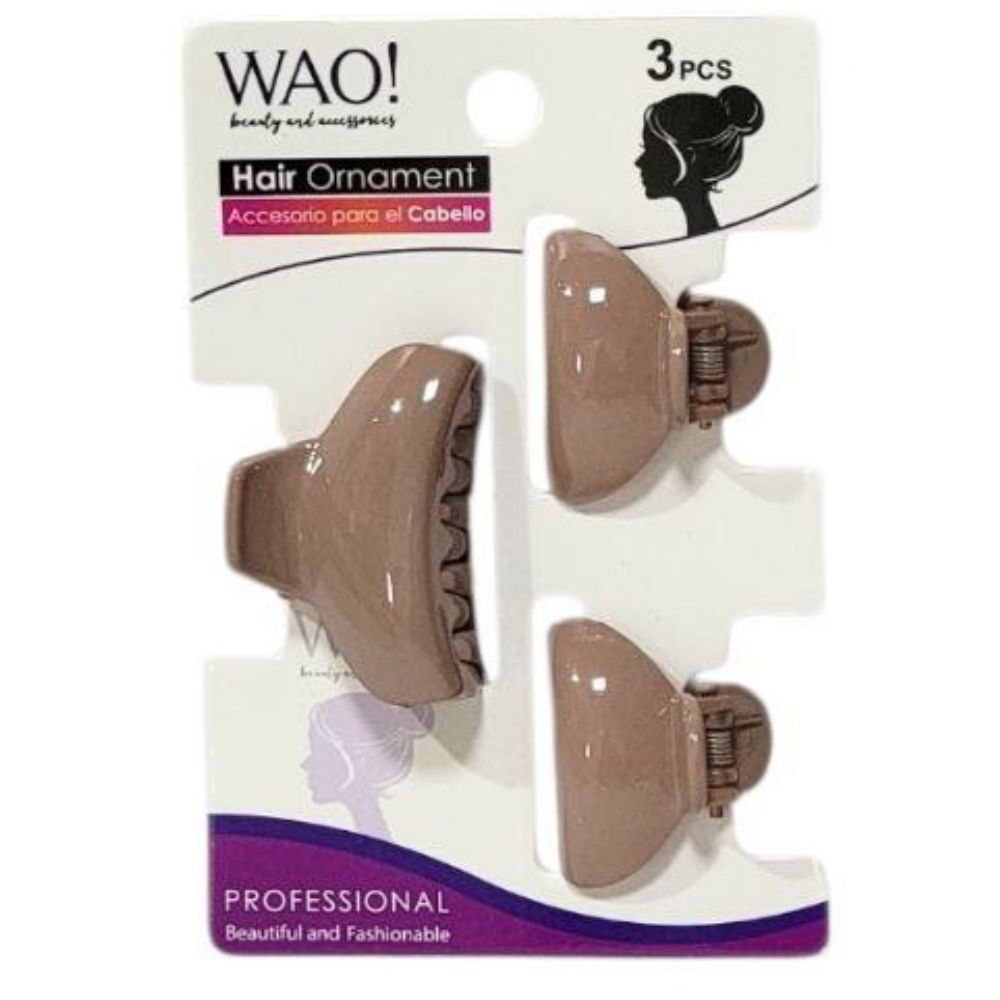 GANCHO PARA EL CABELLO DE AGARRE FIRME 3PCS WAO!  4CM,3CM X 2PCS