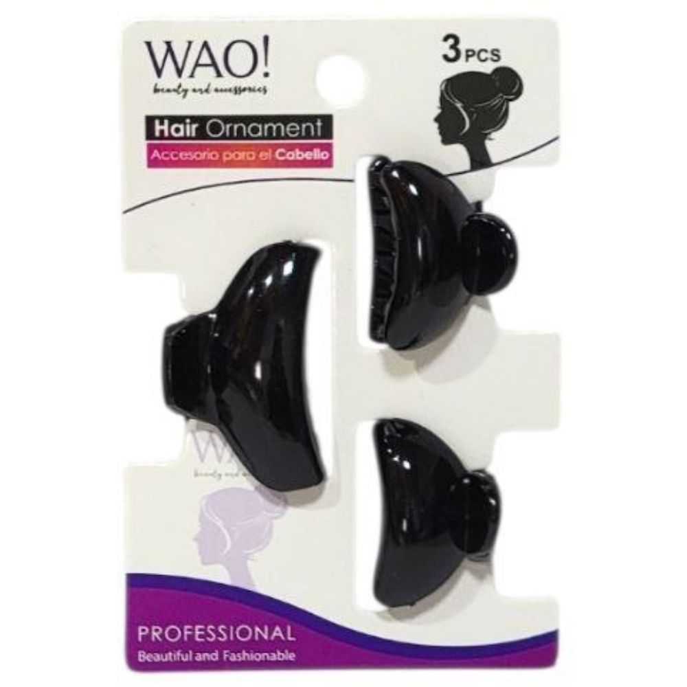 GANCHO PARA EL CABELLO DE AGARRE FIRME 3PCS WAO!  4CM,3CM X 2PCS