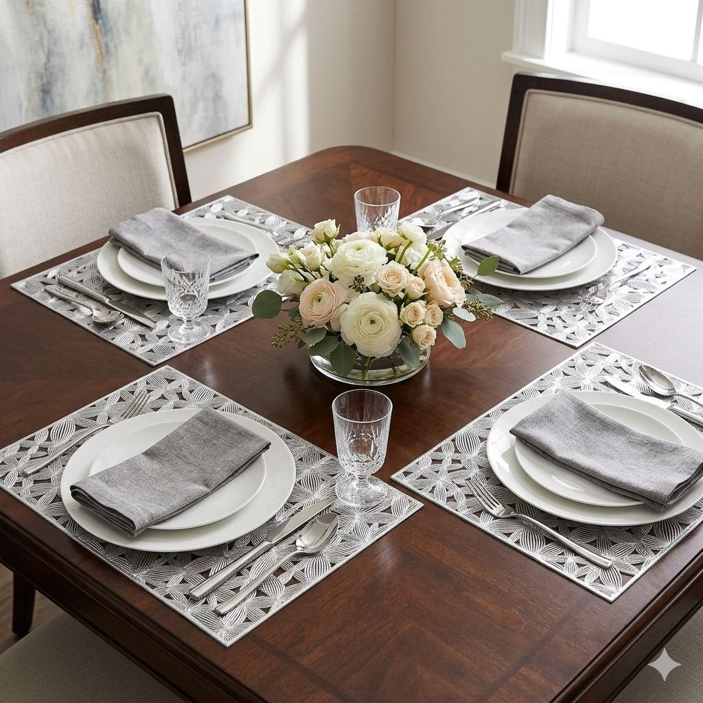 MANTEL INDIVIDUAL DE MESA RECTANGULAR DE PVC LUCKY HOME 30X40CM