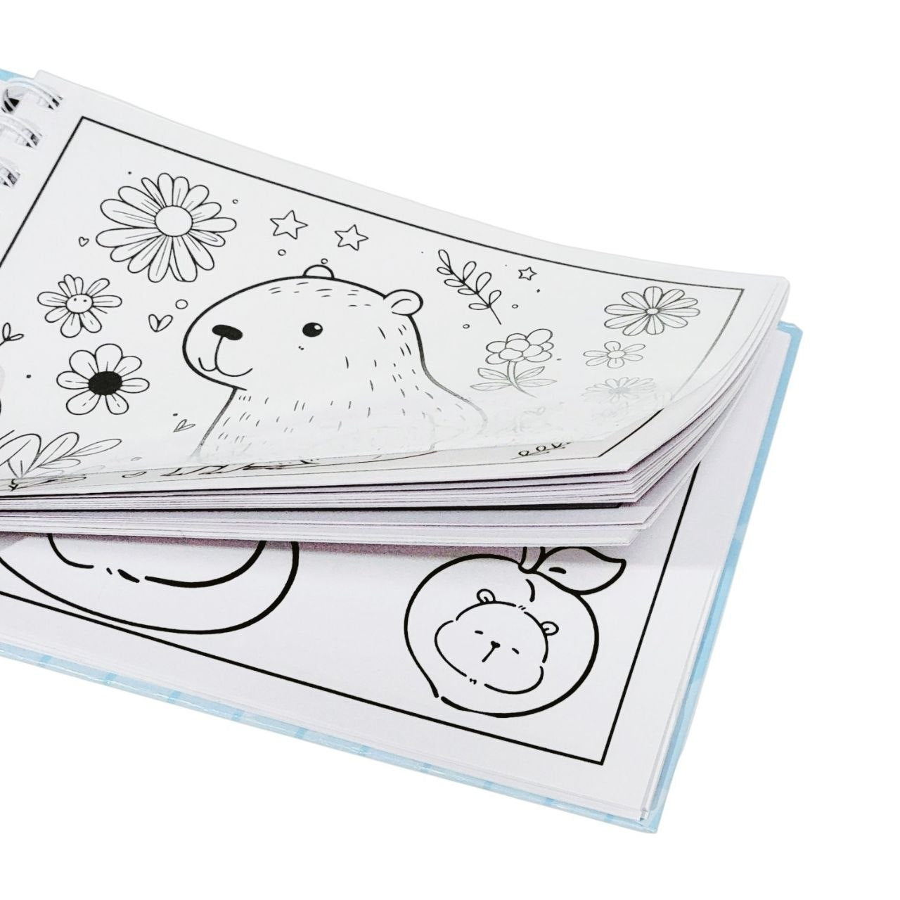 LIBRO PARA COLOREAR DE CAPIBARAS INFANTIL 20.5X15CM