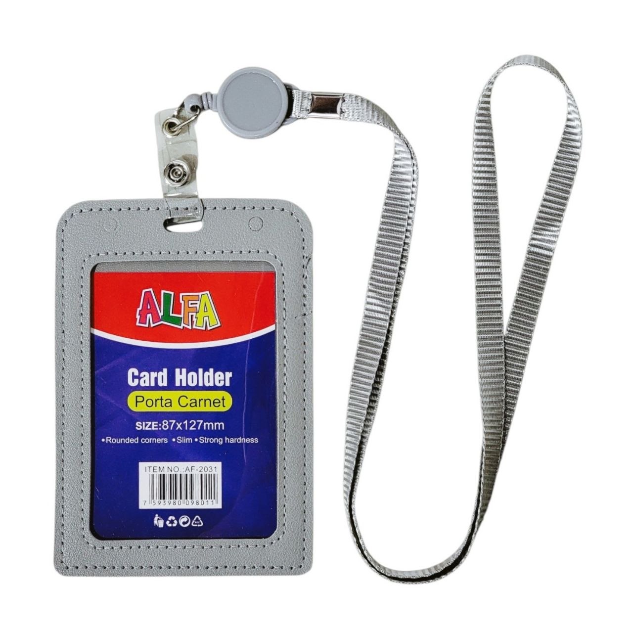 PORTA CARNET DE CUERO SINTETICO VERTICAL ALFA 8.7X12.7CM