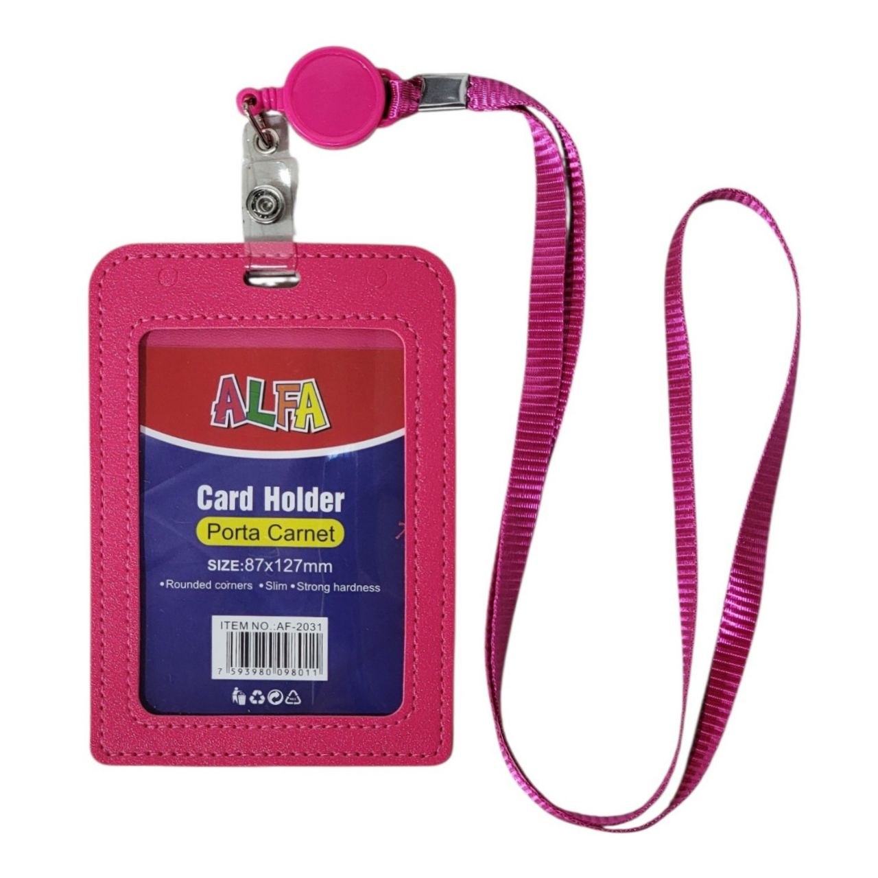 PORTA CARNET DE CUERO SINTETICO VERTICAL ALFA 8.7X12.7CM