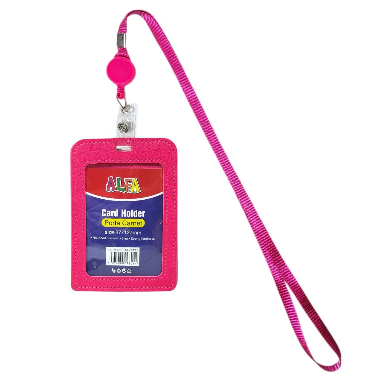 PORTA CARNET DE CUERO SINTETICO VERTICAL ALFA 8.7X12.7CM