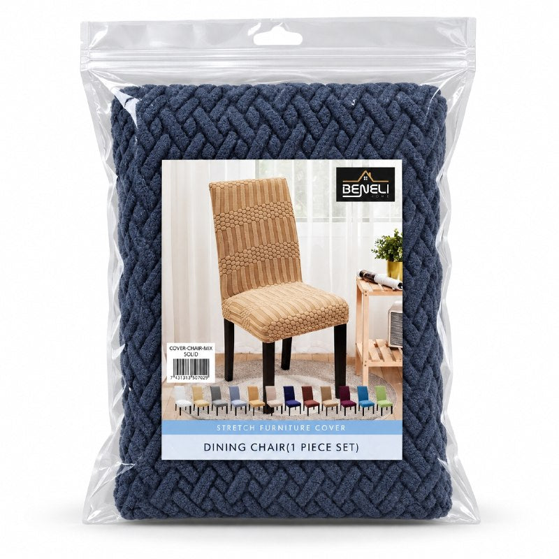 FUNDA ELASTICA PROTECTORA PARA SILLA DE COMEDOR AJUSTABLE BENELI HOME