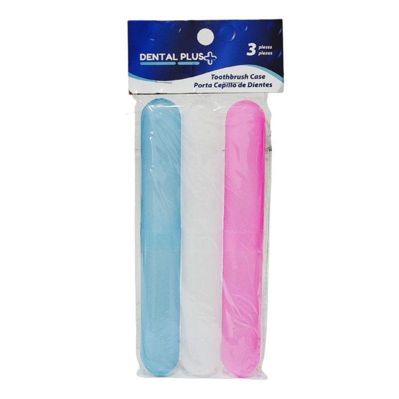 SET ESTUCHE PORTATIL PARA CEPILLO DE DIENTES DENTAL PLUS