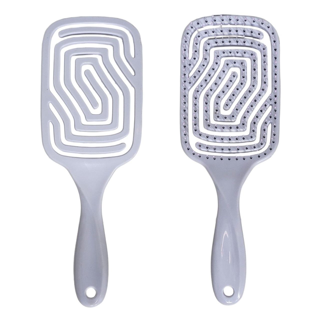 CEPILLO PARA EL CABELLO DESENREDANTE FLEXIBLE CON DISEÑO DE LABERINTO