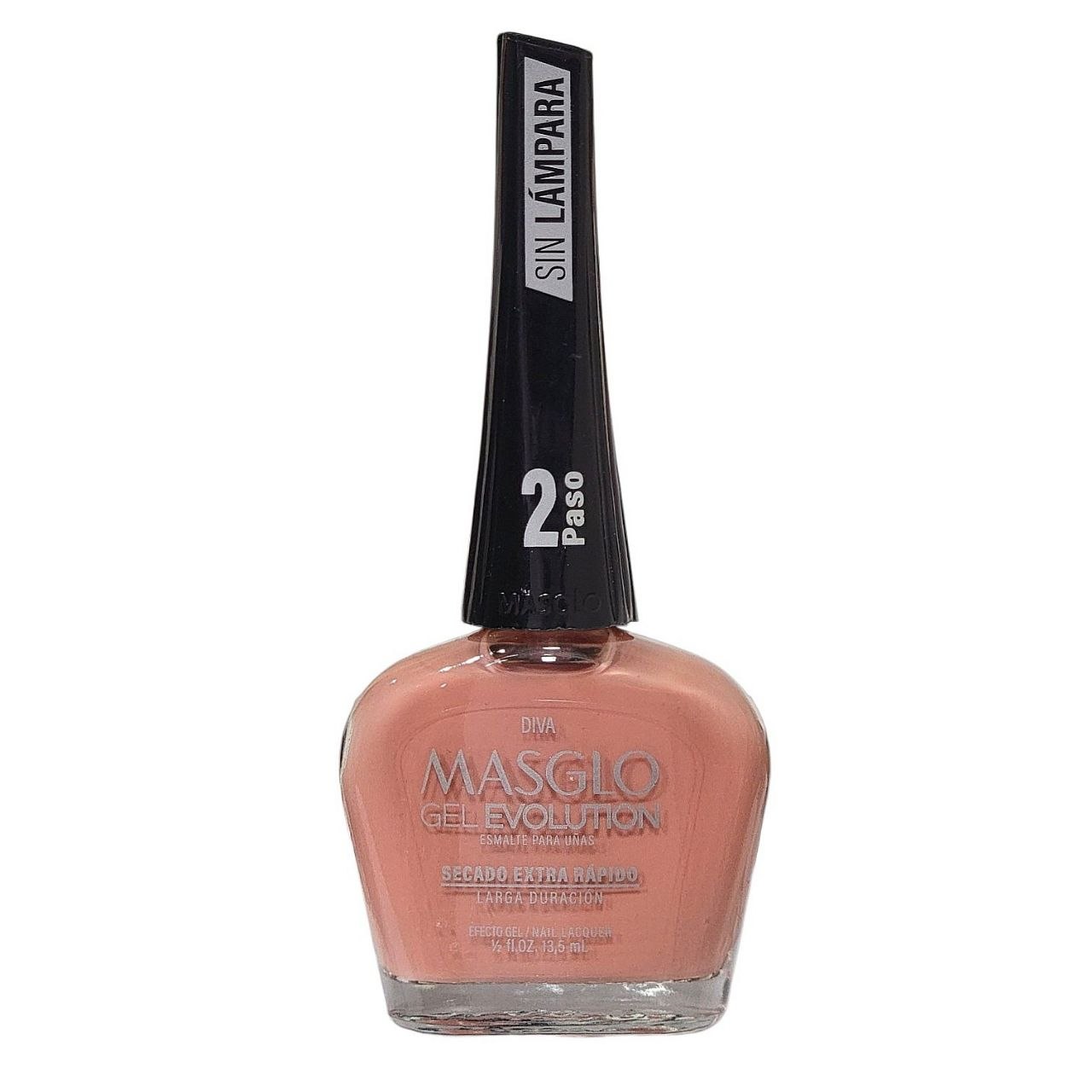 ESMALTE PARA UÑAS DE SECADO RAPIDO COLOR TERRACOTA PASTEL DIVA GEL EVOLUTION MASGLO 13.5ML