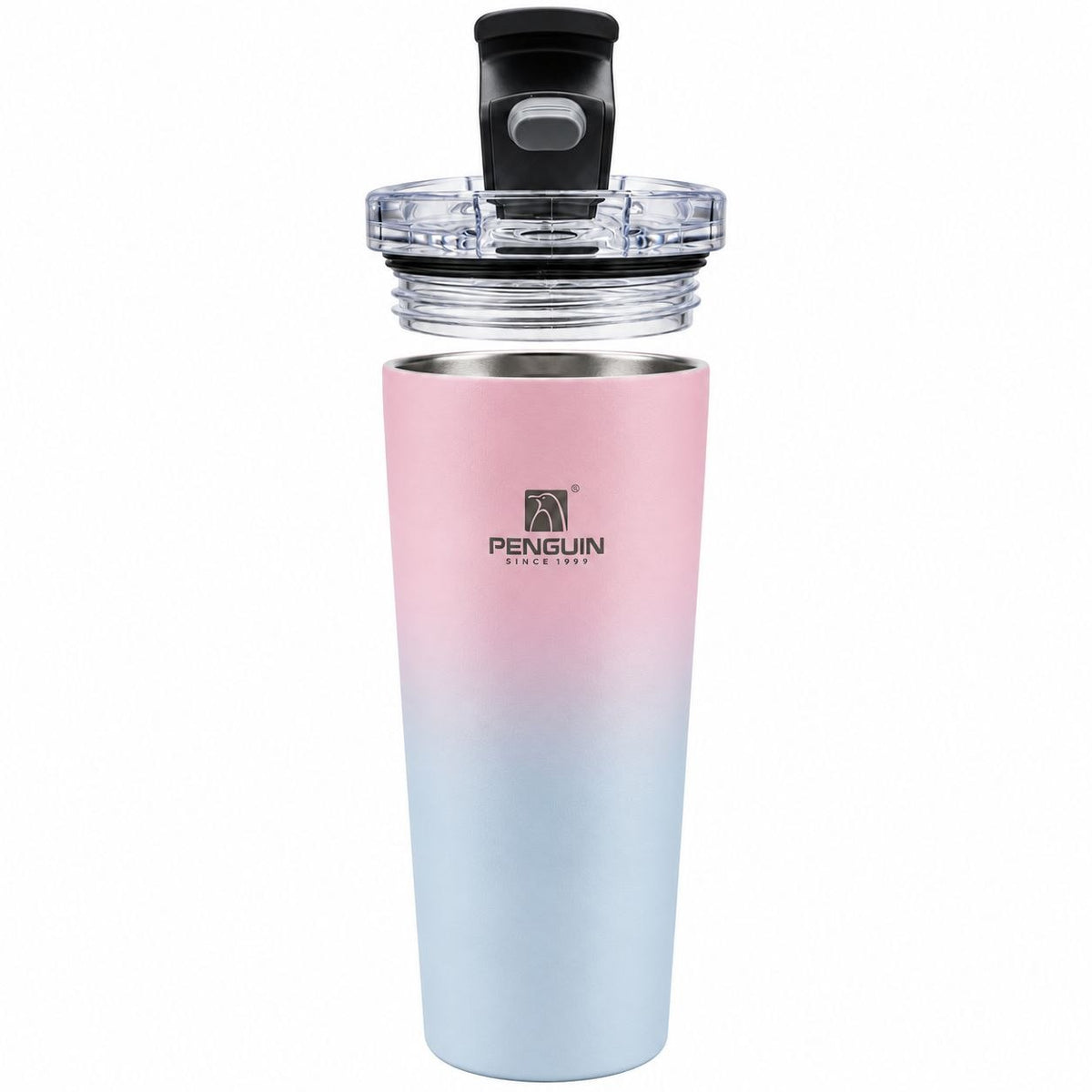 VASO TÉRMICO DE ACERO INOXIDABLE CON TAPA HERMÉTICA PENGUIN 570ML