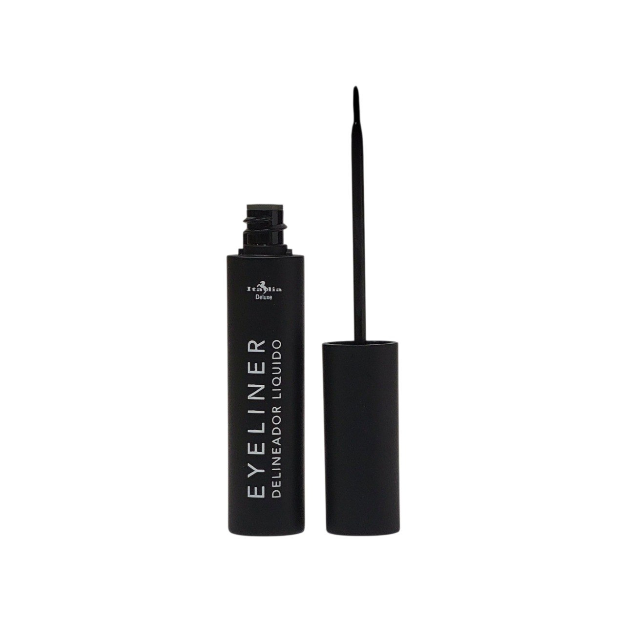 DELINEADOR DE OJOS LIQUIDO COLOR NEGRO MATE RESISTENTE AL AGUA ITALIA DELUXE 8G