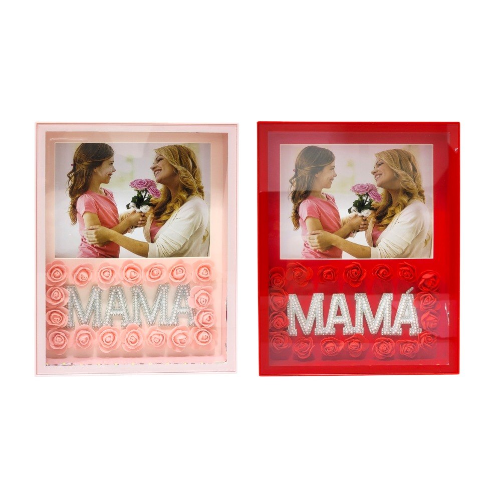 RETRATERA DE REGALO PARA DIA DE LA MADRE CON LUZ LED 25X20X5CM