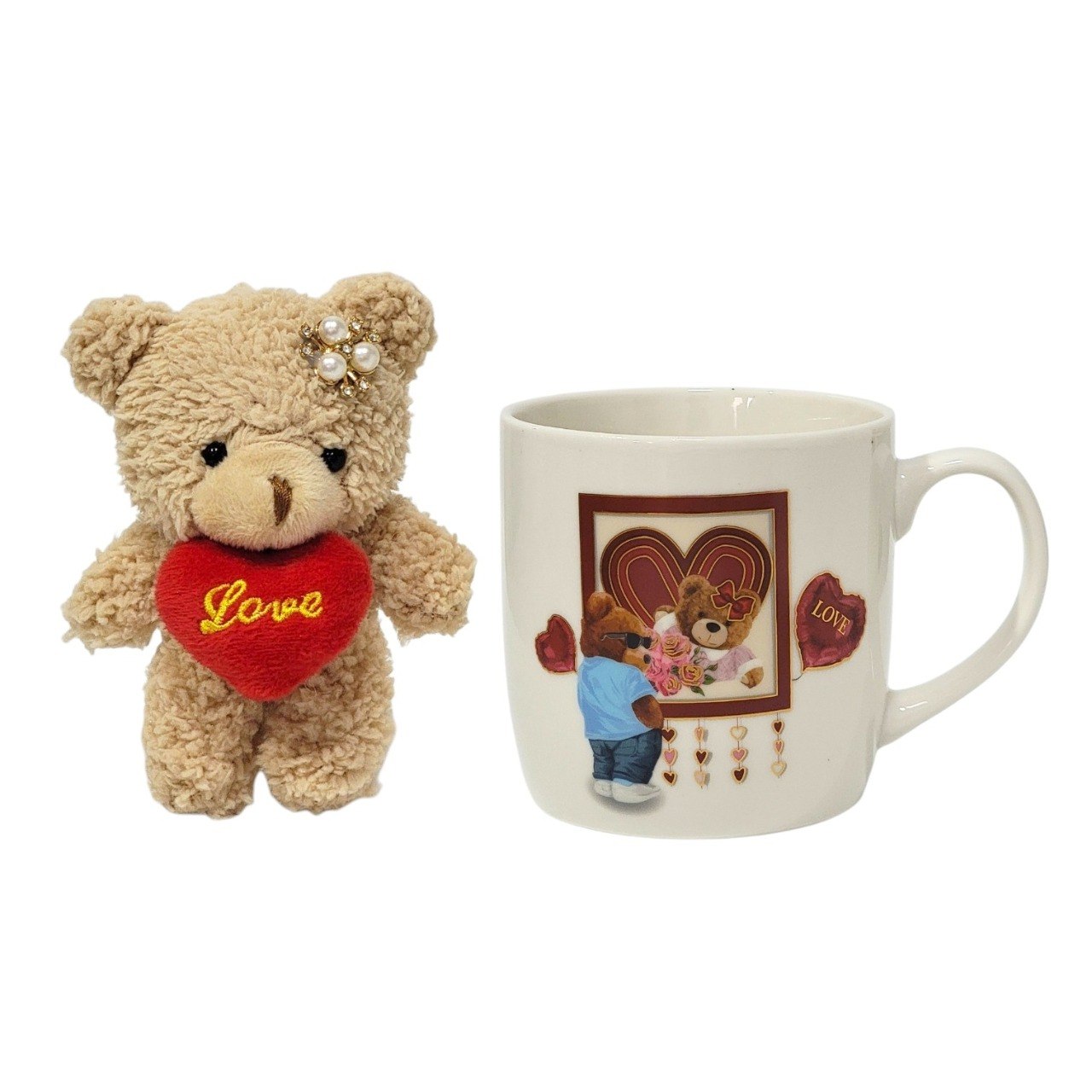 SET DE REGALO CON TAZA Y OSO DE PELUCHE