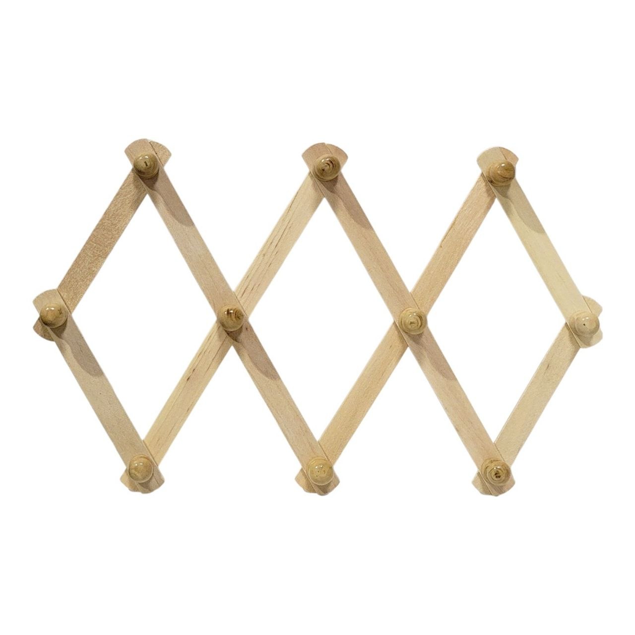 PERCHERO DE MADERA EXPANDIBLE CON 10 GANCHOS LOTUS