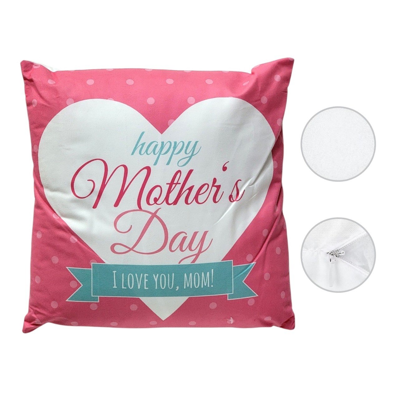 COJIN ALMOHADA DECORATIVO DE REGALO PARA DIA DE LAS MADRES 43X43CM