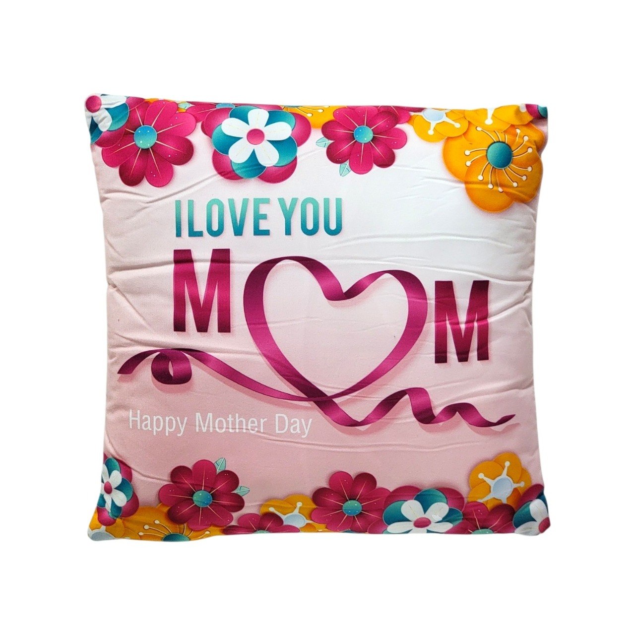 COJIN ALMOHADA DECORATIVO DE REGALO PARA DIA DE LAS MADRES 43X43CM