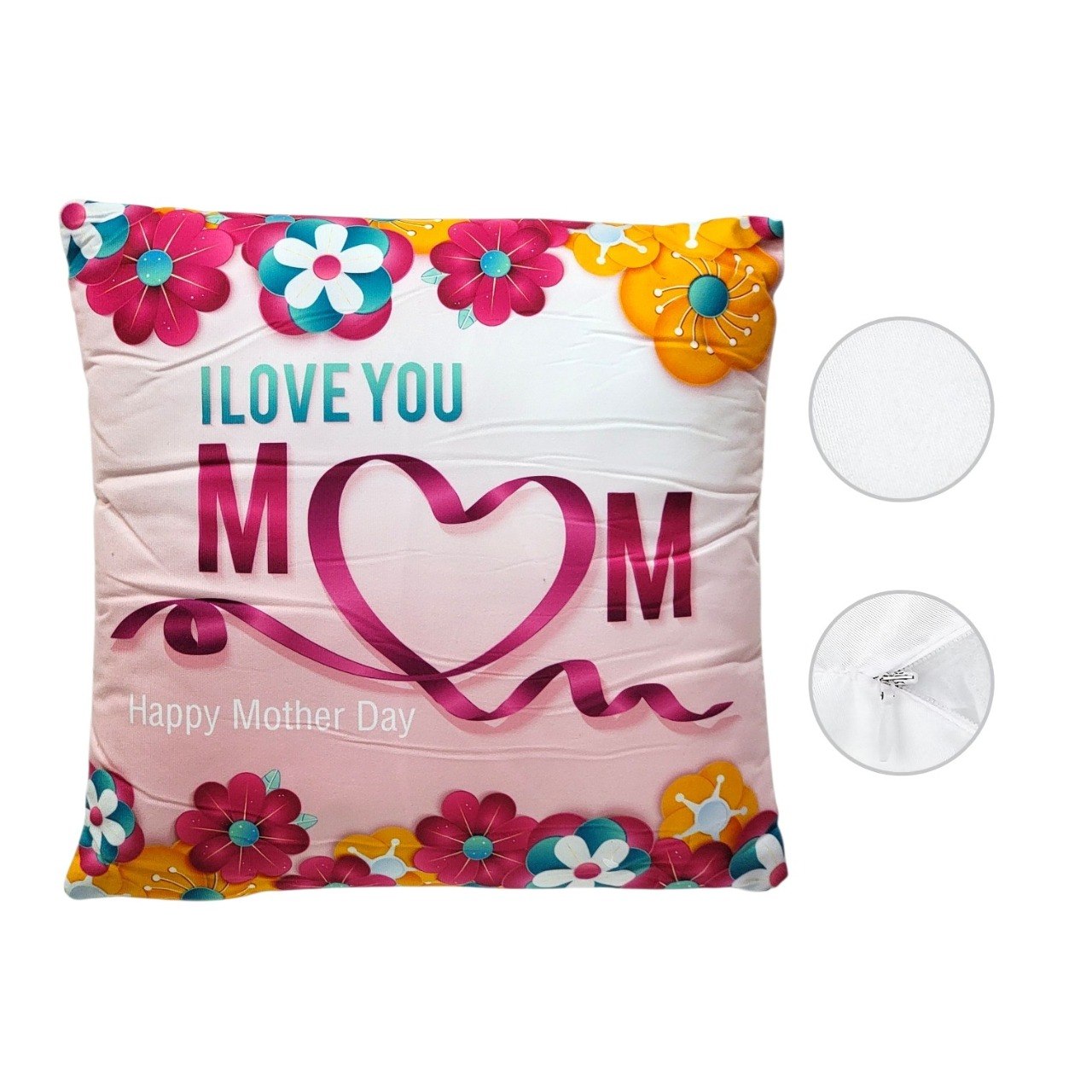 COJIN ALMOHADA DECORATIVO DE REGALO PARA DIA DE LAS MADRES 43X43CM