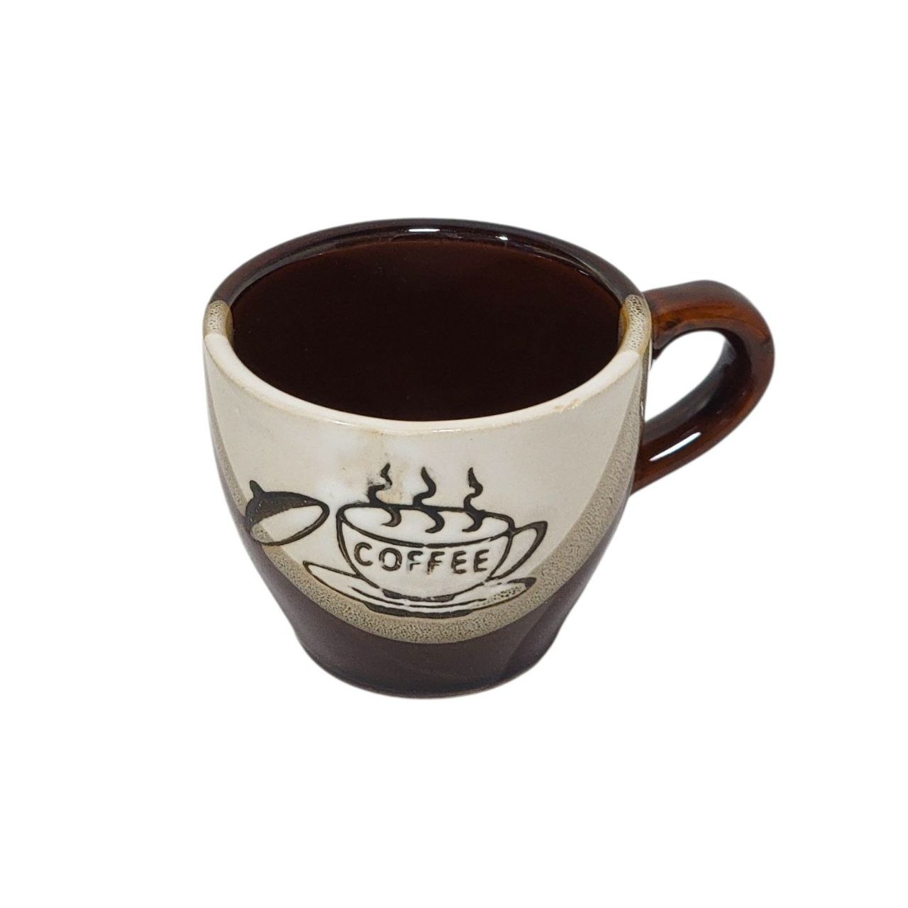 JUEGO DE TAZAS DE CERAMICA CON DISEÑO ARTISTICO DE CAFE 6PCS