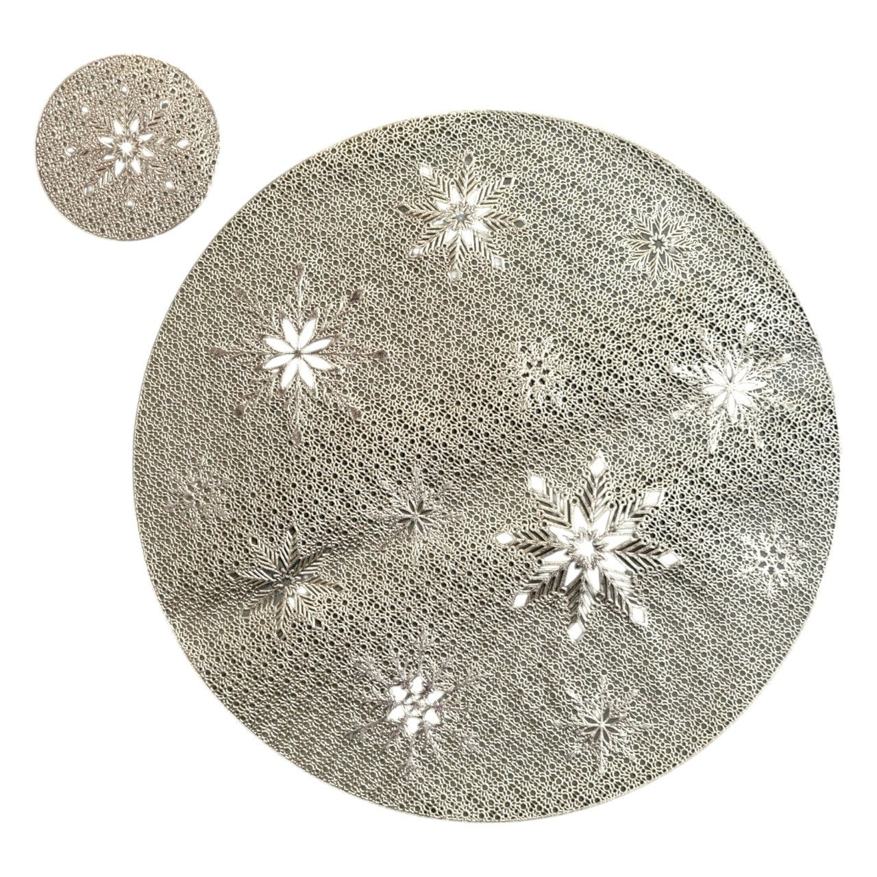 SET DE MANTELES CIRCULARES PARA PLATOS Y VASOS DE MESA 8PCS DIHOUR 38CM