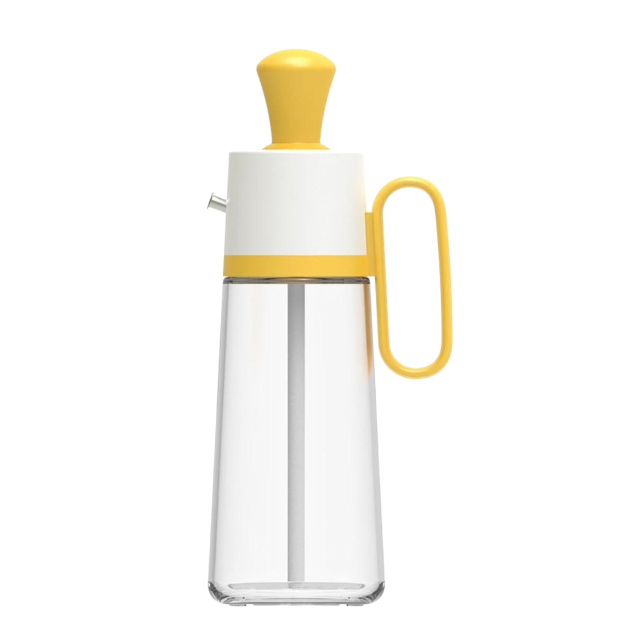 BOTELLA DISPENSADORA DE ACEITE DE VIDRIO CON PINCEL DE SILICONA 550ML