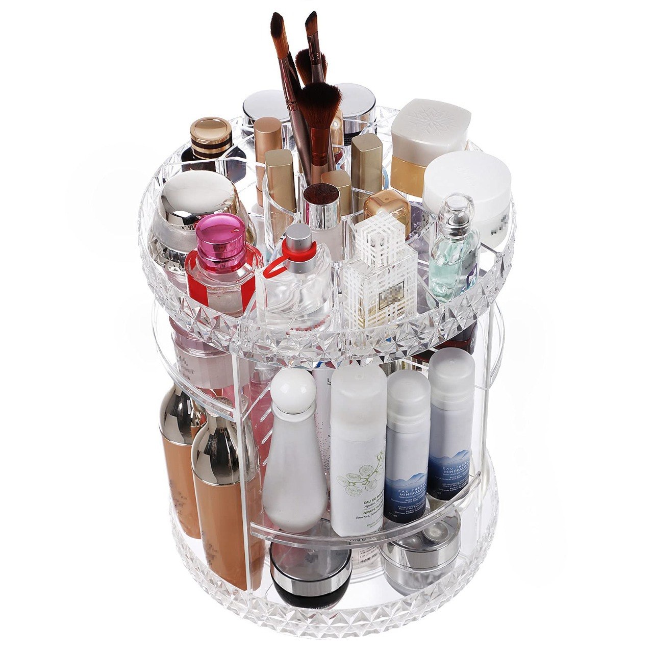 ORGANIZADOR DE MAQUILLAJE TRANSPARENTE GIRATORIO 360° MODELO CX-288