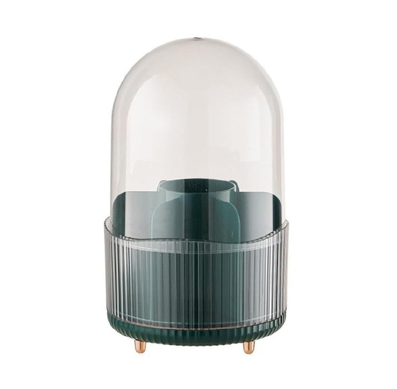 ORGANIZADOR DE MAQUILLAJE GIRATORIO 360 ANTI-POLVO