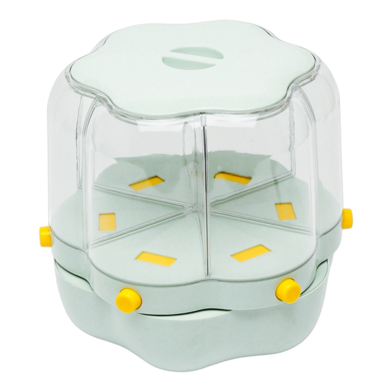 DISPENSADOR ORGANIZADOR DE GRANOS Y CEREALES GIRATORIO 7L 25X28X26CM
