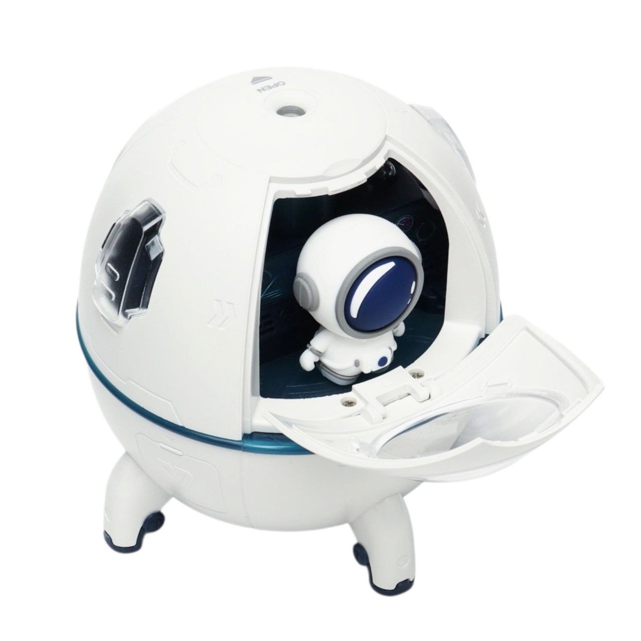 HUMIFICADOR PORTATIL CON DISEÑO DE CAPSULA ESPACIAL CON ASTRONAUTA 11X11CM 250ML