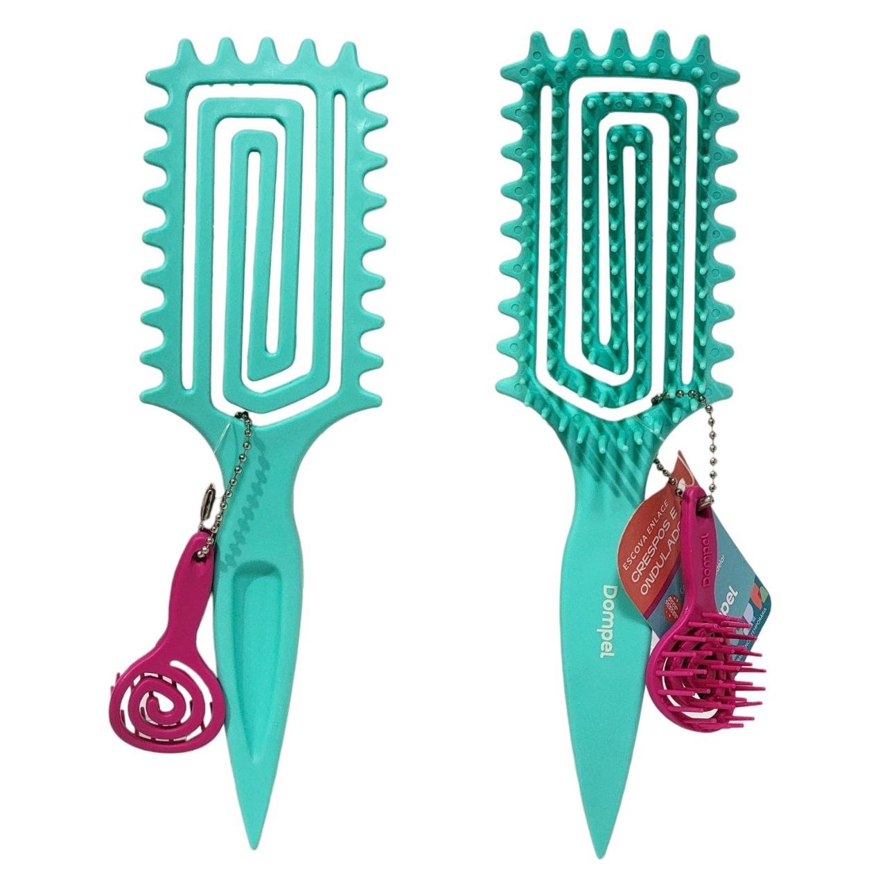 CEPILLO PARA EL CABELLO DESENREDANTE FLEXIBLE CON FRAGANCIA Y ACCESORIO DOMPEL