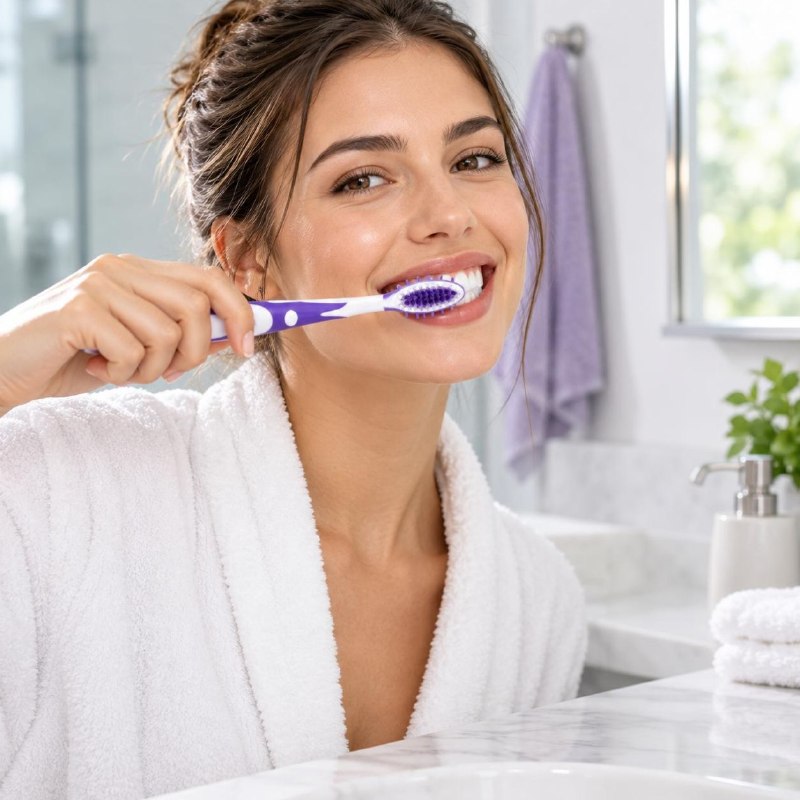 CEPILLO DE DIENTES DE LIMPIEZA PROFUNDA CON TAPA PROTECTORA MATRIX 19CM
