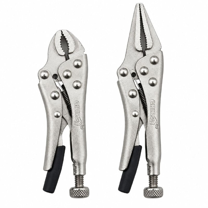SET DE 2 HERRAMIENTAS TENAZA O ALICATES DE PRESION DE BLOQUEO AUTOMATICO 16CM Y 14CM GRIP