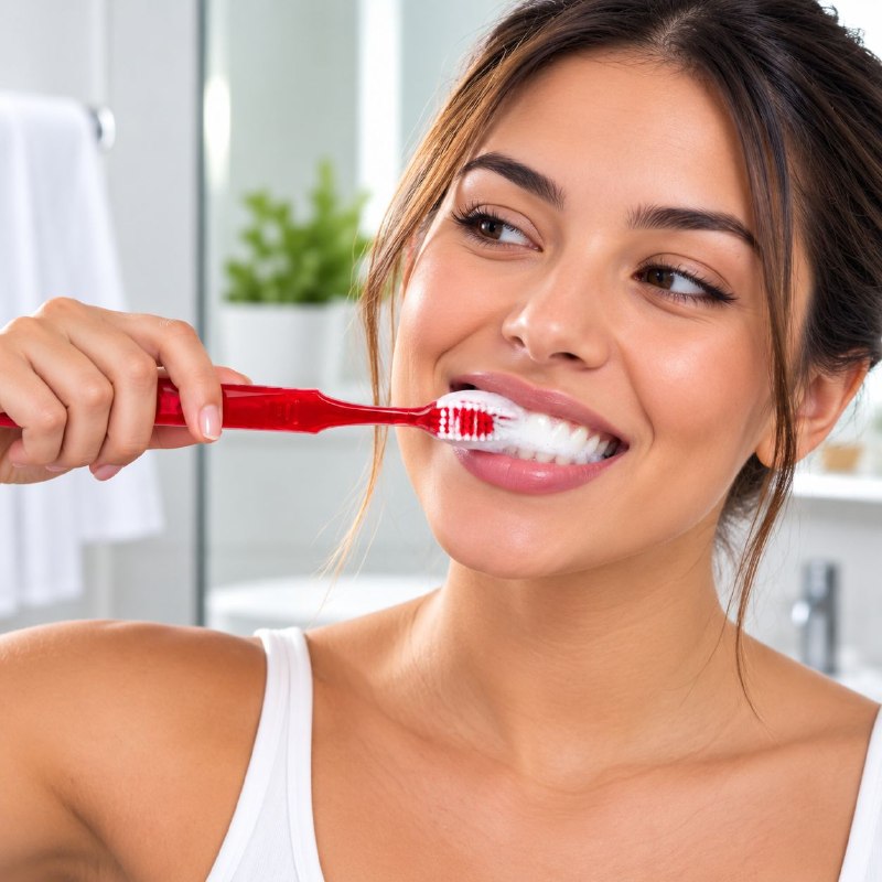 CEPILLO DE DIENTES DE LIMPIEZA PROFUNDA CON CERDAS DE MEDIA DUREZA Y MANGO ERGONOMICO MATRIX 19CM