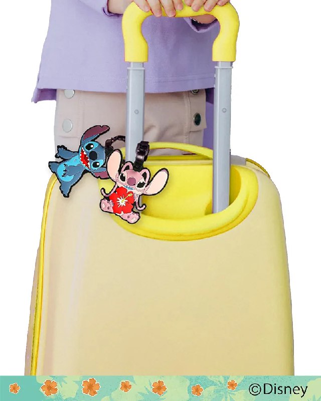 SET DE ETIQUETAS PARA MALETA DE VIAJE DE STITCH 4PCS DISNEY