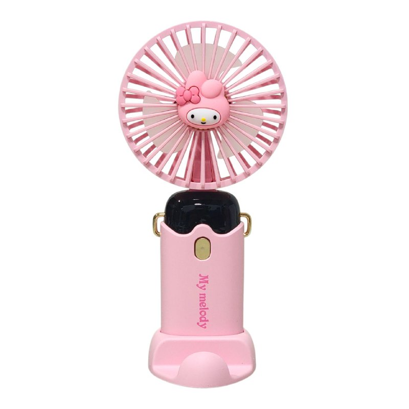 VENTILADOR DE MANO O MESA RECARGABLE CON SOPORTE PARA CELULAR 4 ESTILOS