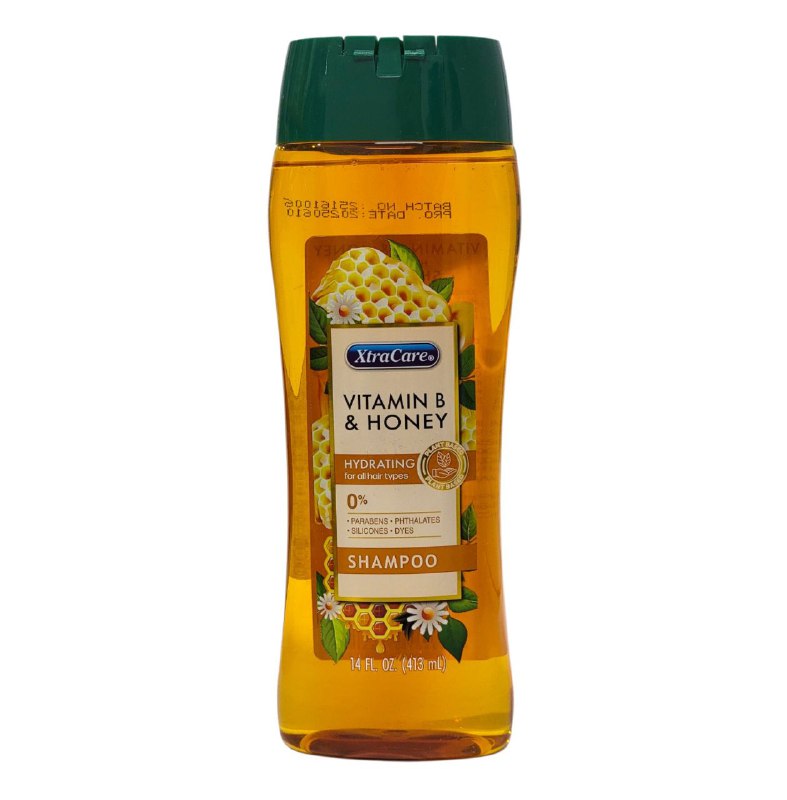 SHAMPOO PARA EL CABELLO DE VITAMINA B Y MIEL HIDRATANTE SUAVIZANTE XTRACARE 413ML
