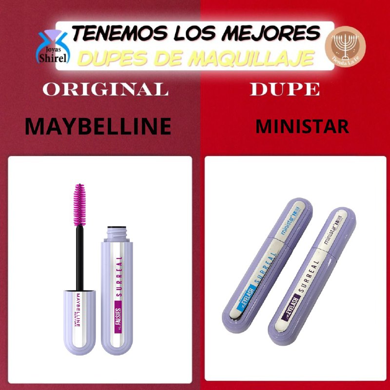 RIMEL CREA VOLUMEN DE LARGA DURACION MINISTAR 12ML (DUPE DE MAYBELLINE)