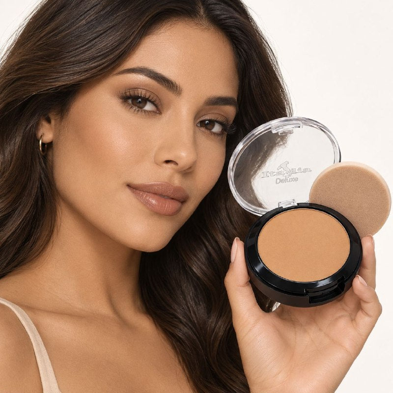 POLVO COMPACTO MATIFICANTE CON PROTECCION SOLAR TONO NATURAL TAN 09 ITALIA DELUXE 8G