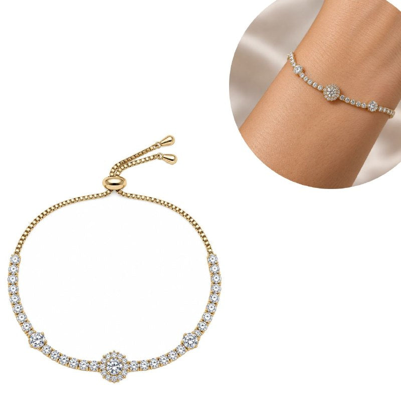 PULSERA DE ENCHAPE PARA DAMA 18CM