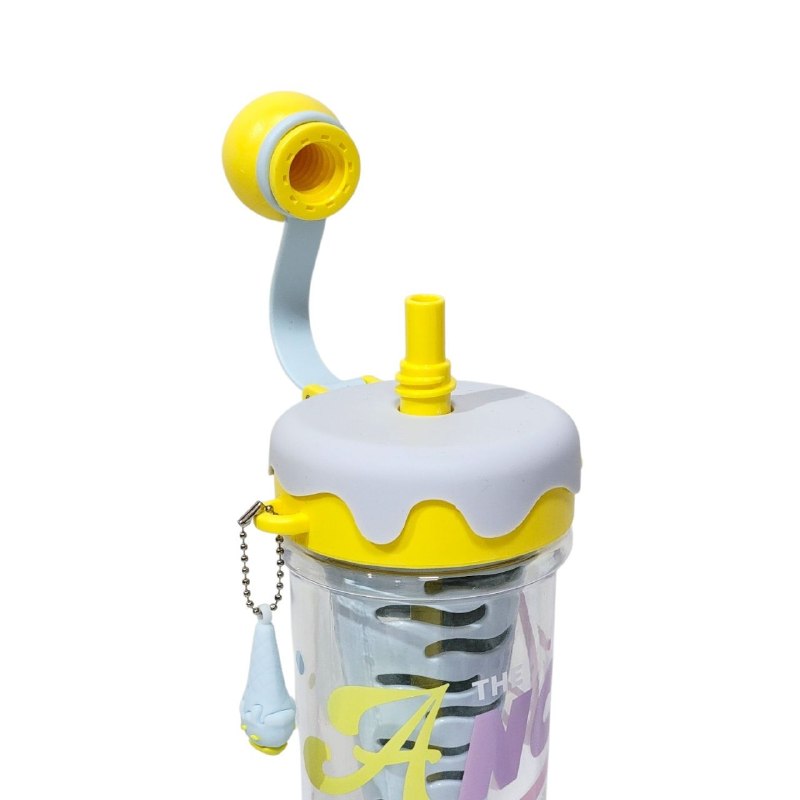 BOTELLA PARA AGUA CON DISEÑO DIVERTIDO DE HELADO CON CORREA