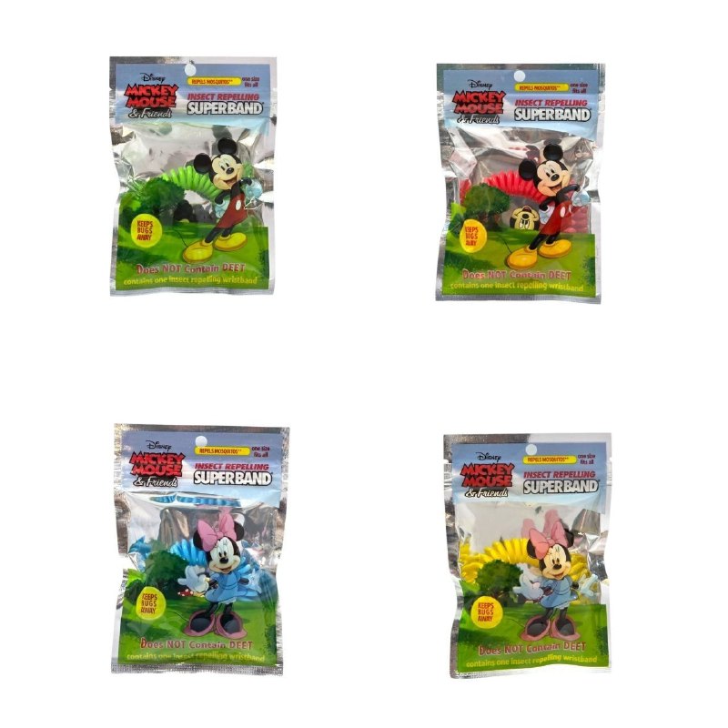 PULSERA REPELENTE DE INSECTOS CON DISEÑO DE MICKEY MOUSE PARA NIÑOS