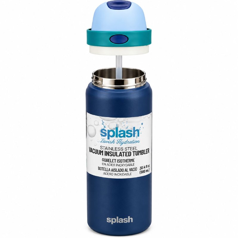 BOTE TERMICO DE ACERO INOXIDABLE SPLASH 900ML