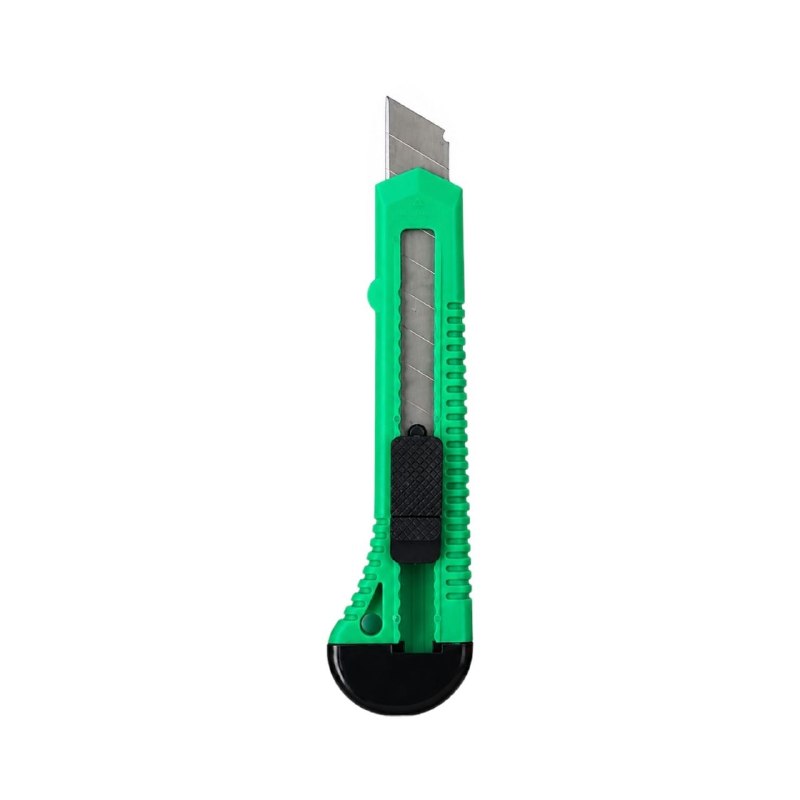 CUTTER RETRACTIL HOJA SEGMENTADA CON MANGO ERGONOMICO 4 COLORES