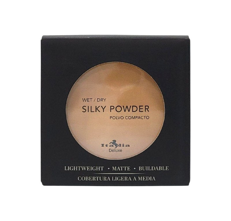 POLVO COMPACTO LIGERO, COBERTURA LIGERA TONO 09 NATURAL TAN ITALIA DELUXE WET/DRY SILKY POWDER 8G