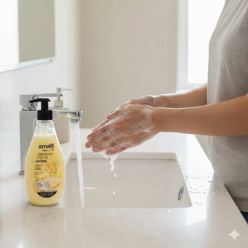 JABON LIQUIDO PARA MANOS CON AROMA A AVENA AMALFI 500ML
