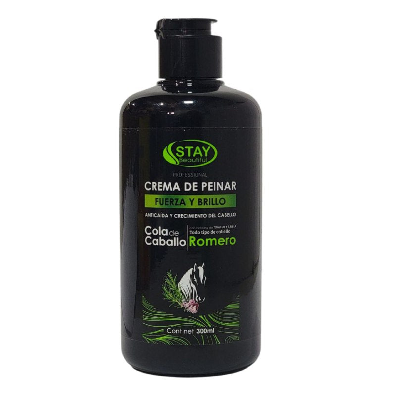 CREMA PARA PEINAR DE COLA DE CABALLO EXTRACTO DE TOMILLO Y ALOE VERA ACCION DESENREDANTE STAY BEAUTIFUL 300ML