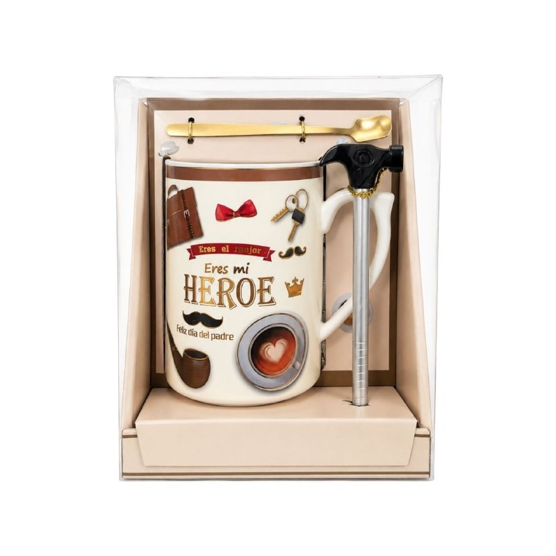 SET DE REGALO DÍA DEL ABUELO BENELI HOME 3PCS