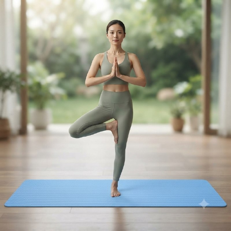 ALFOMBRA TAPETE PARA EJERCICIO, YOGA O PILATES LIGERO Y FLEXIBLE 61X173CM