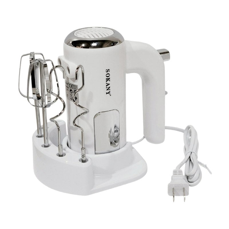 MAQUINA BATIDORA DE MANO, 500W DE POTENCIA, 5 VELOCIDADES AJUSTABLESM FACIL DE USAR SOKANY SK-02025