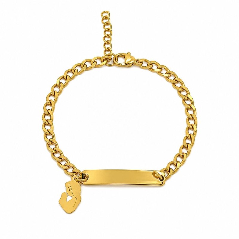 PULSERA DE ENCHAPE PARA DAMA 16CM